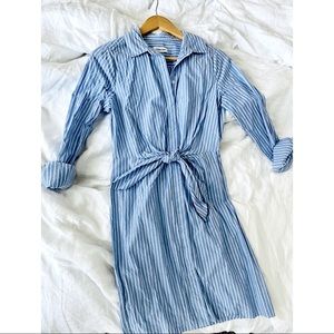Calvin Klein striped button down dress